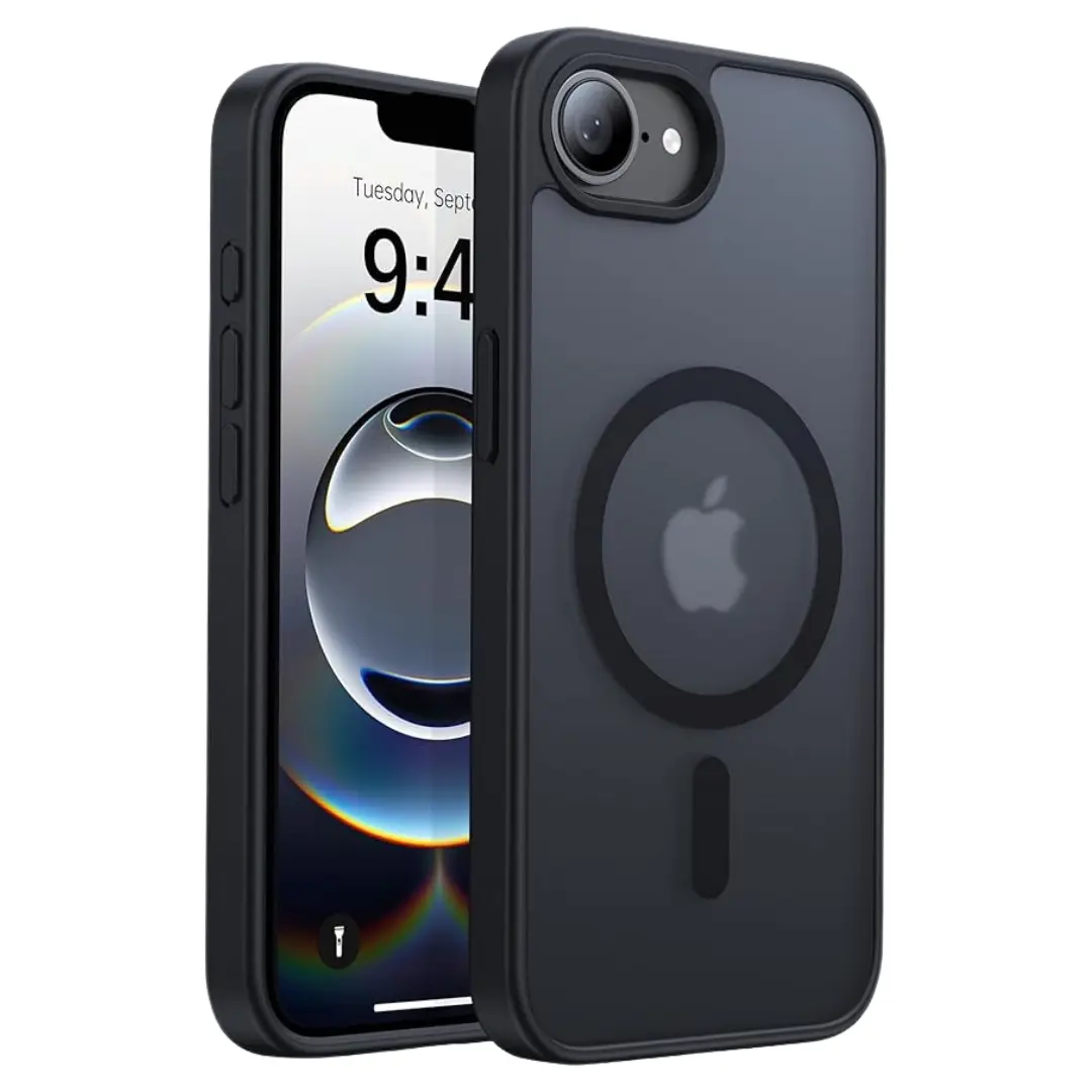 iPhone 16E MagSafe Cam Smoke Twotone Case Black